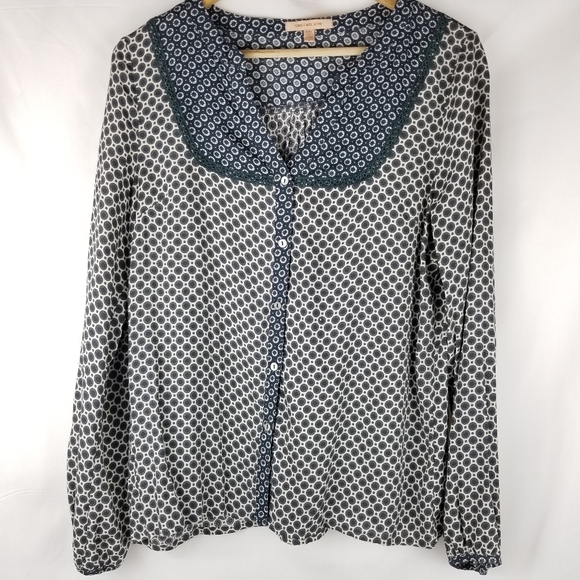 Urban Outfitters Tops - Skies Are Blue Peasant Button Down Blouse Small